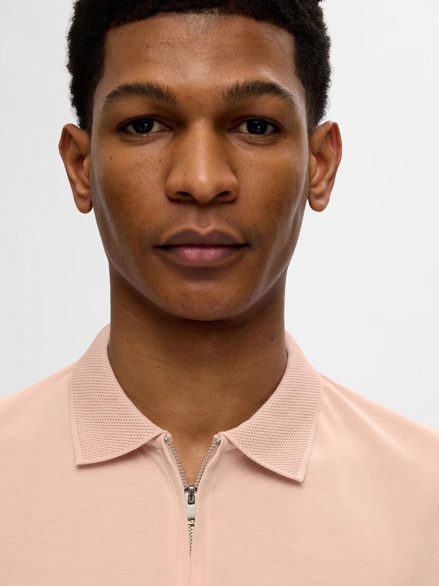 SEL16079026 Fave Zip Polo - kc clothing