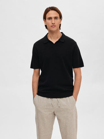 SEL16090124 Lake Linen Polo - kc clothing