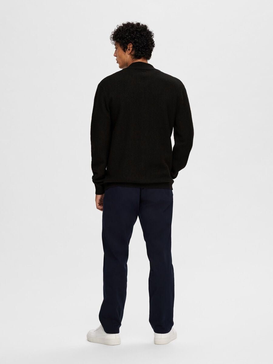 SEL16091854 Reason Boiled Wool Zip - kc clothing