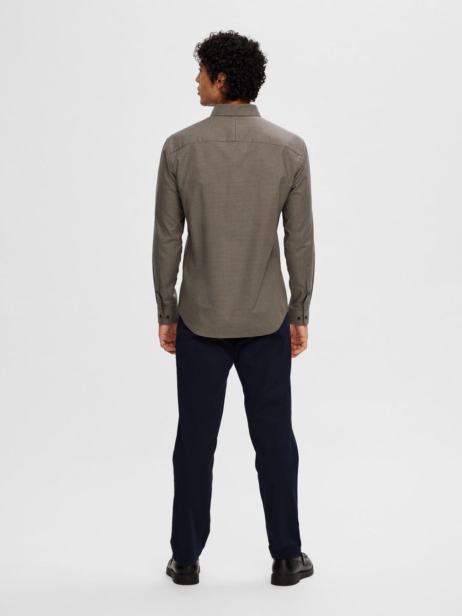 SEL16091988 Reg Sirius Mini Check Shirt - kc clothing