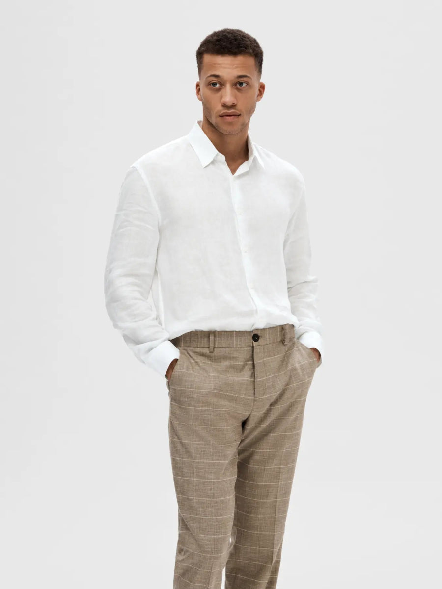 SEL16092471 Kylian L/S Classic Linen Shirt - kc clothing