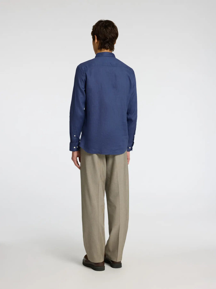SEL16092471 Kylian L/S Classic Linen Shirt - kc clothing
