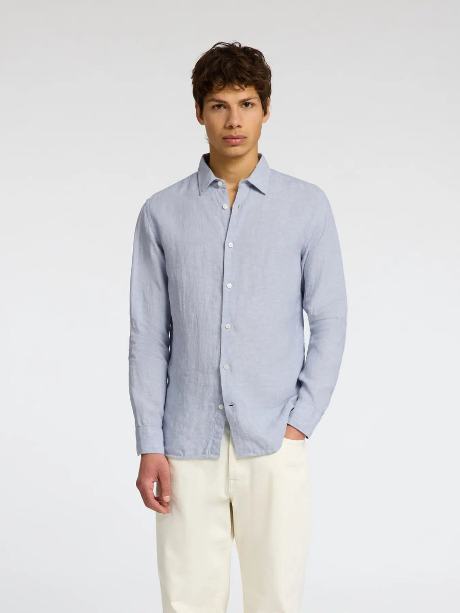 SEL16092471 Kylian L/S Classic Linen Shirt - kc clothing