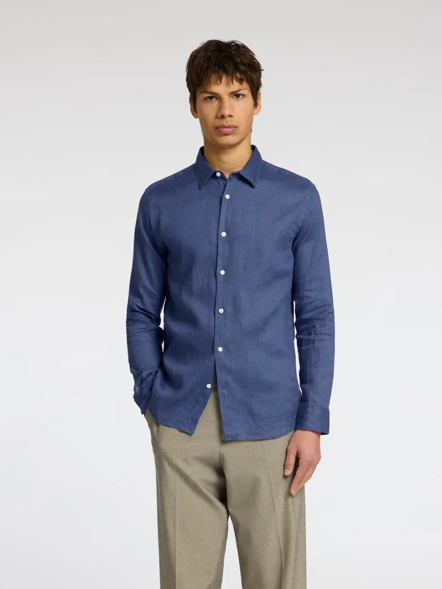 SEL16092471 Kylian L/S Classic Linen Shirt - kc clothing