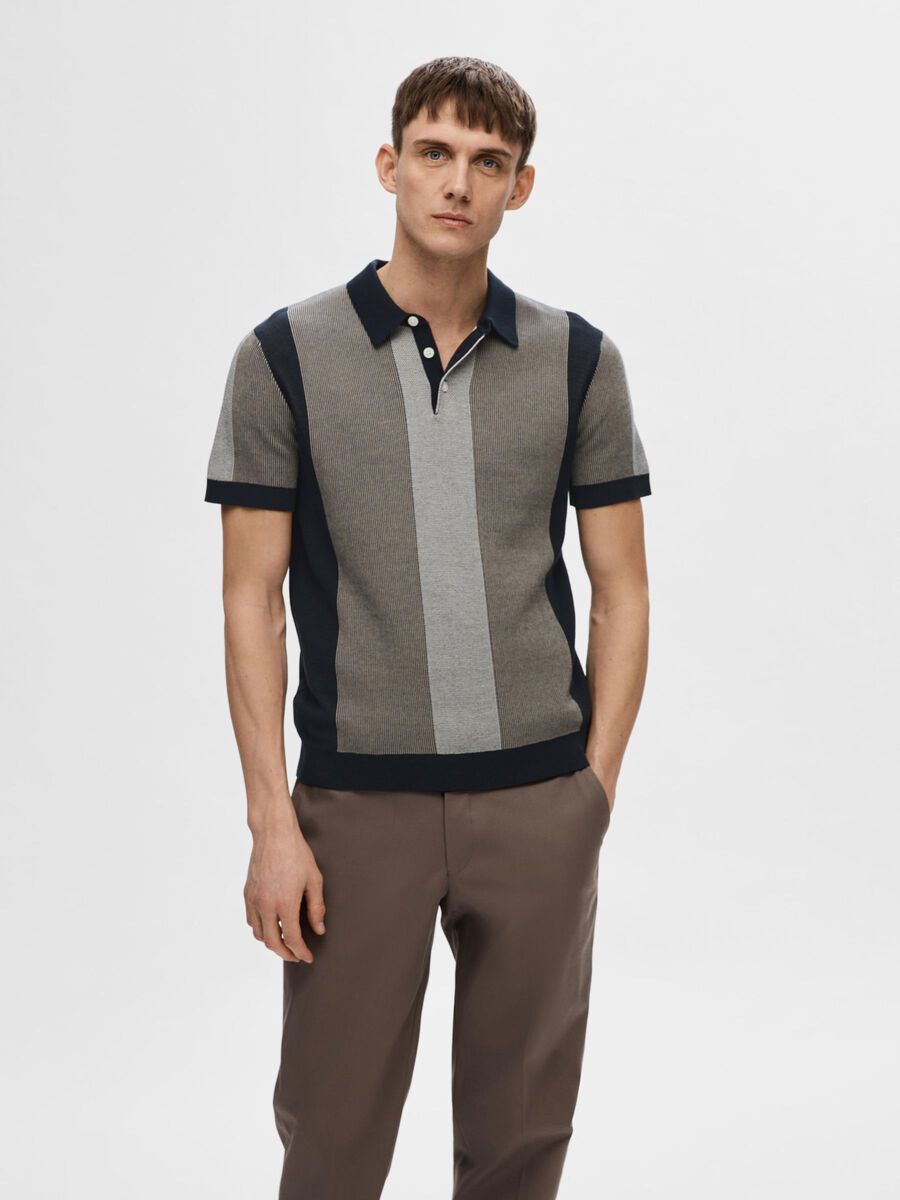 SEL16092662 Mattis Stripe Polo - kc clothing