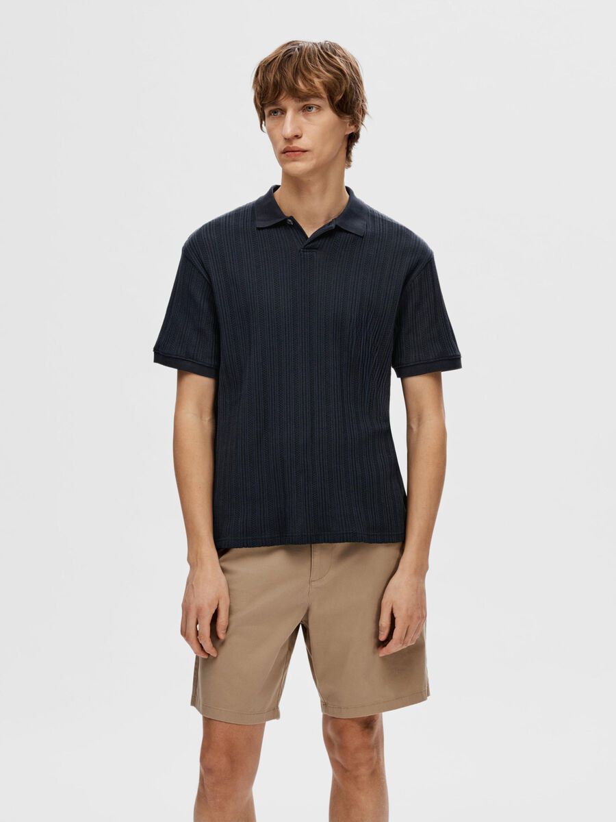 SEL16092781 Jaden Jacquard Polo - kc clothing