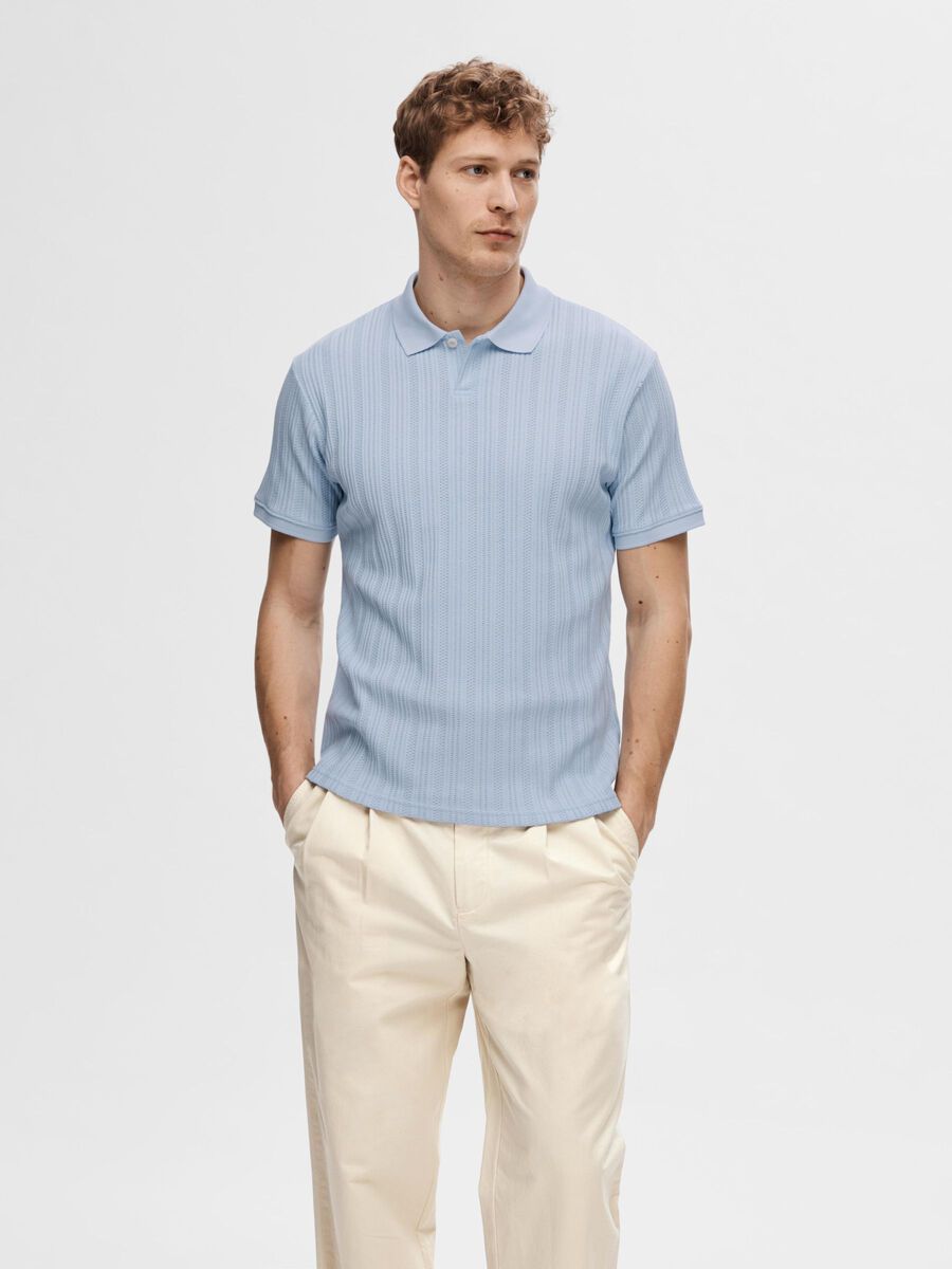 SEL16092781 Jaden Jacquard Polo - kc clothing