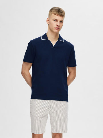 SEL16093710 Hadley Waffle Polo - kc clothing