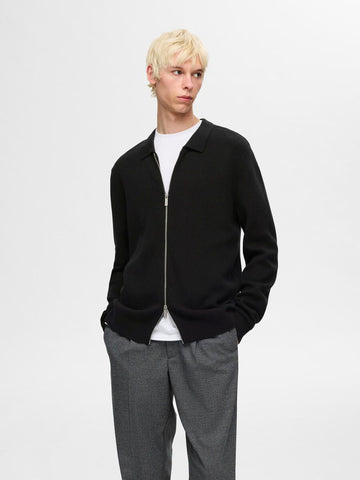 SEL16094493 Dane Knit Zip Cardigan - kc clothing