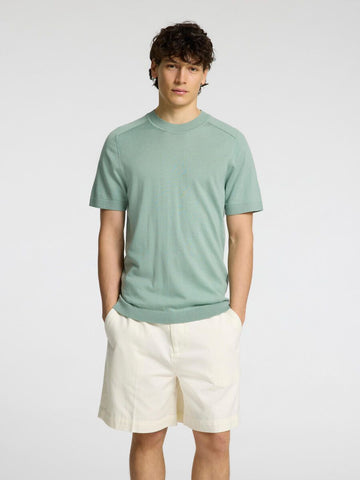 SEL16096370 Tray S/S Merino Crewneck - kc clothing