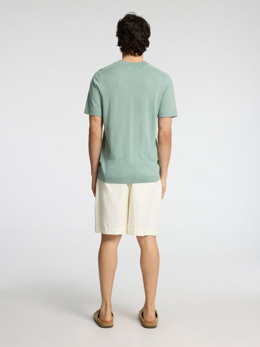 SEL16096370 Tray S/S Merino Crewneck - kc clothing