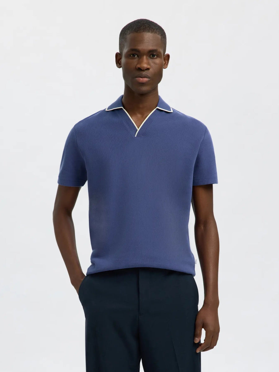 SEL16096777 Sangev Splitneck Polo - kc clothing