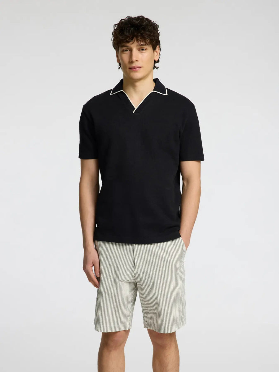 SEL16096777 Sangev Splitneck Polo - kc clothing