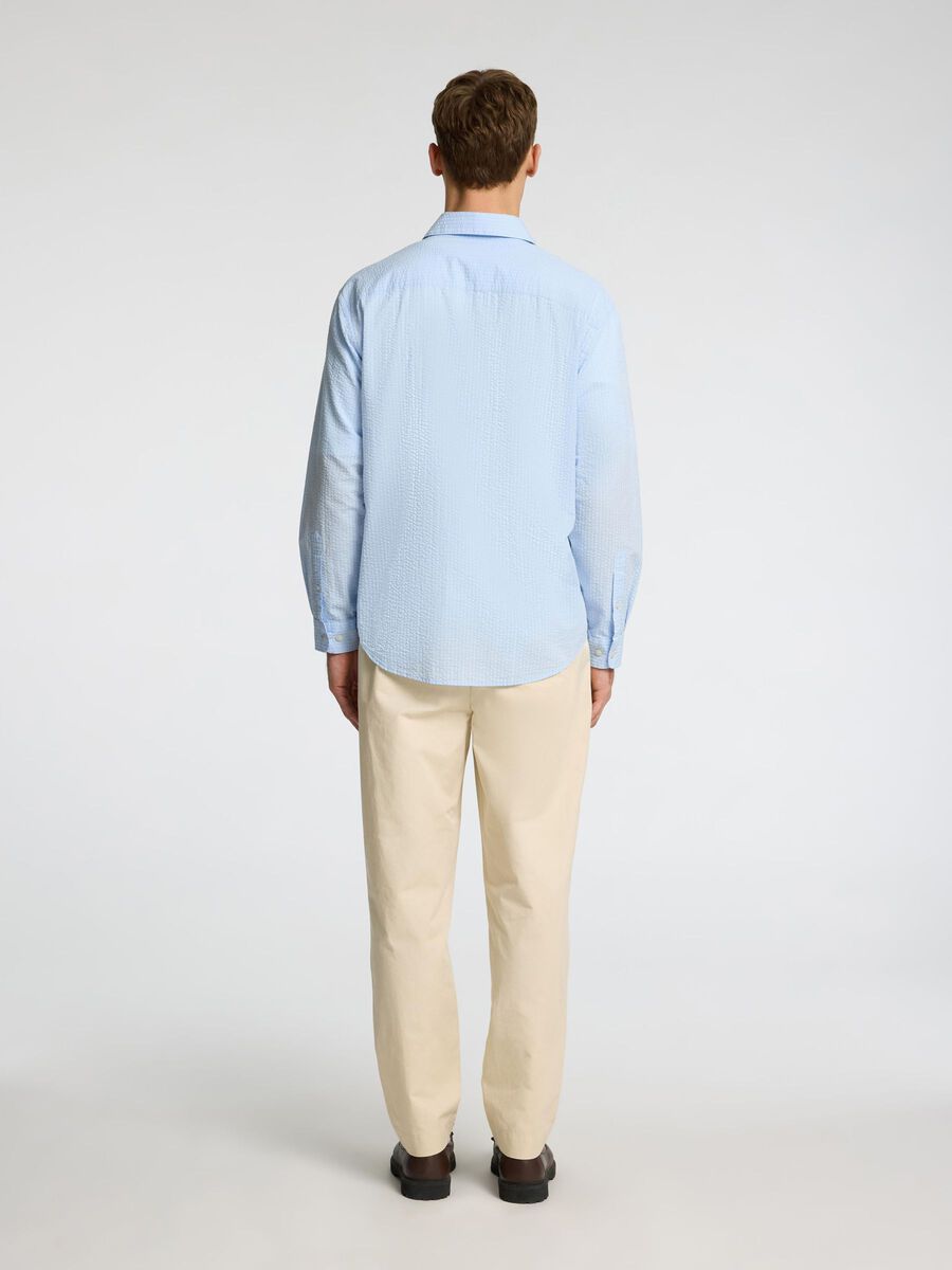 SEL16096884 Derek Seersucker Shirt - kc clothing