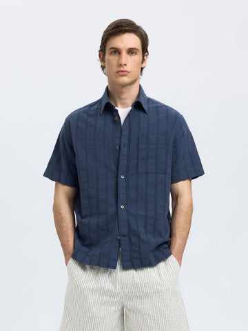 SEL16097697 Silas Seersucker Shirt - kc clothing