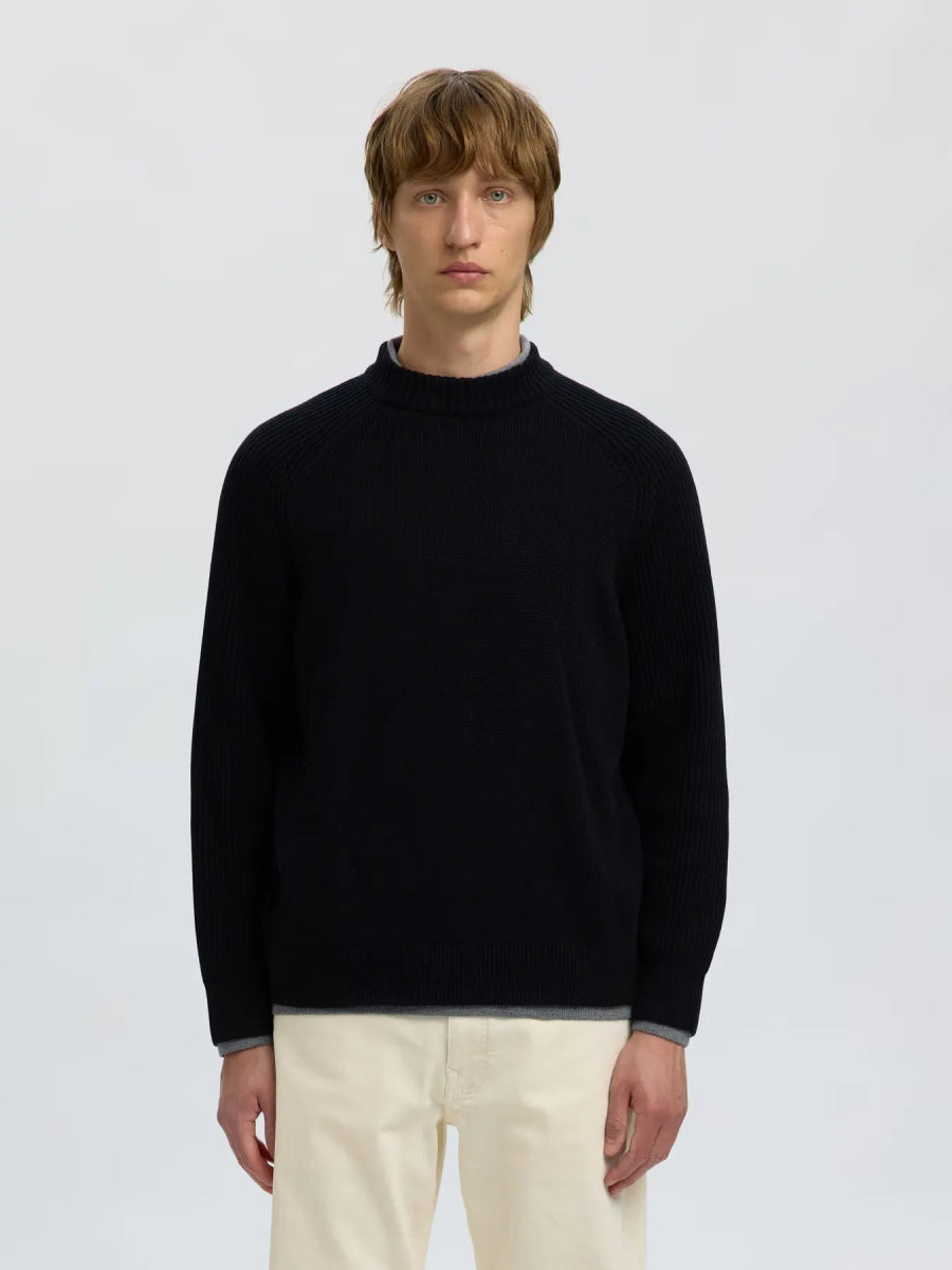 SEL16098334 Dereck L/S Knit Relaxed Sweater - kc clothing
