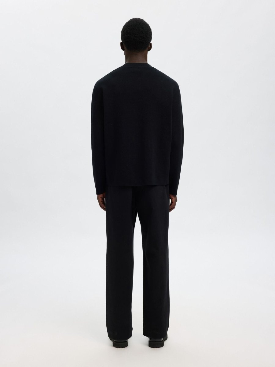 SEL16098435 Mike L/S Knit Relaxed Mock Neck - kc clothing