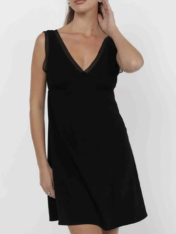 STL3336 My Heart Crepe Ruffle Chiffon Mini Dress - kc clothing
