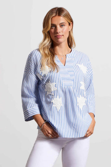 TR1666o Embroidered Blouse - kc clothing
