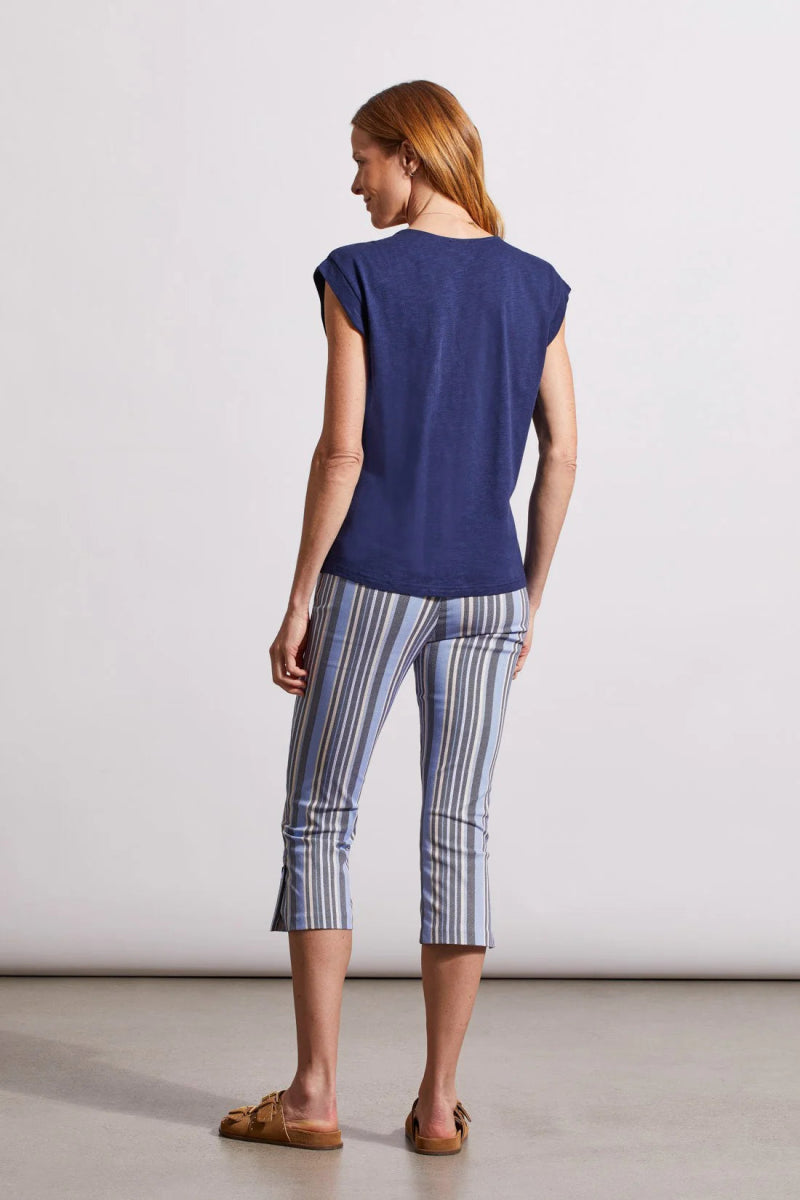 TR1726o Sleeveless Ruched Top - kc clothing