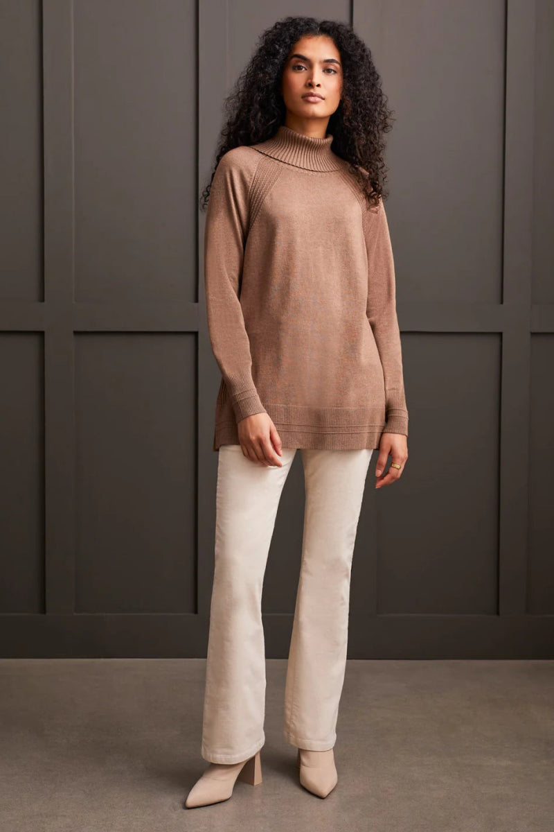 TR1923o L/S Cowl Neck Sweater - kc clothing
