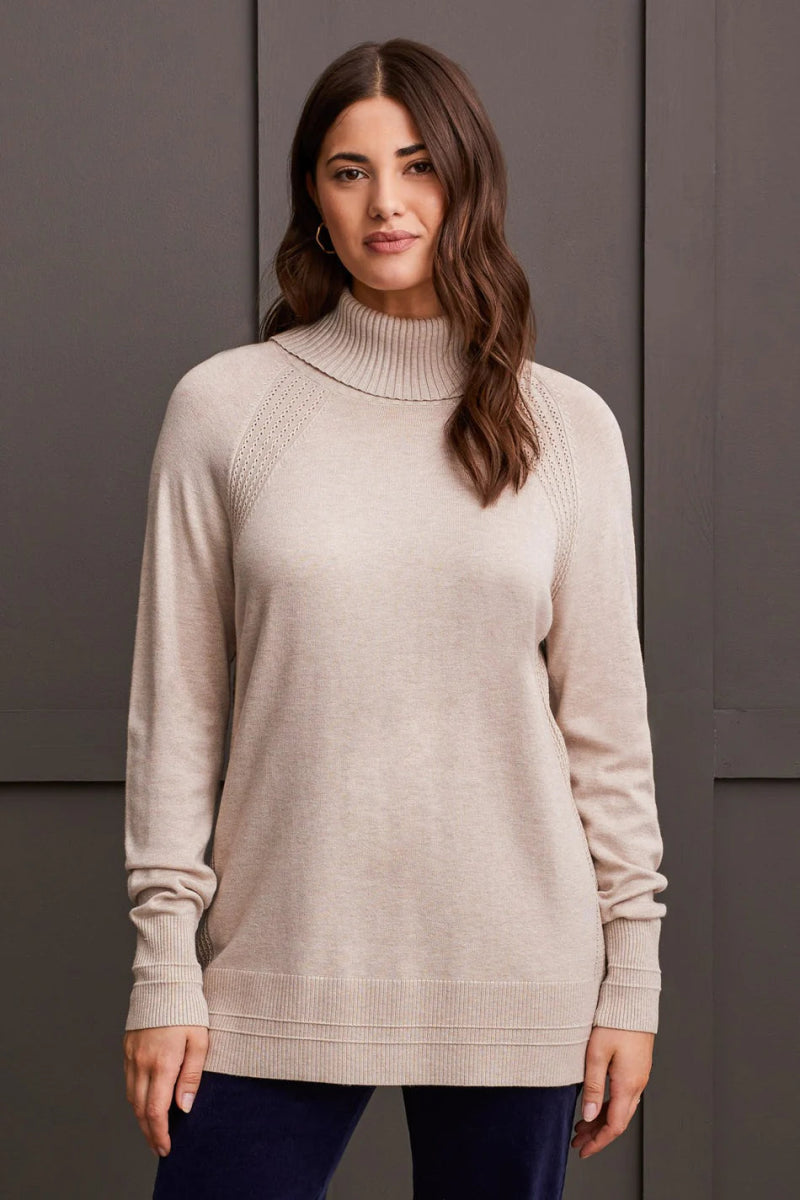 TR1923o L/S Cowl Neck Sweater - kc clothing