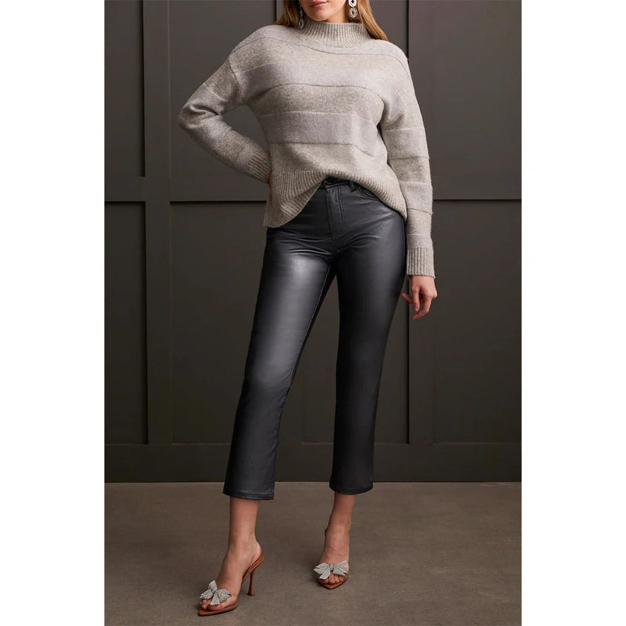 TR1995o Long Sleeve Mockneck Sweater - kc clothing