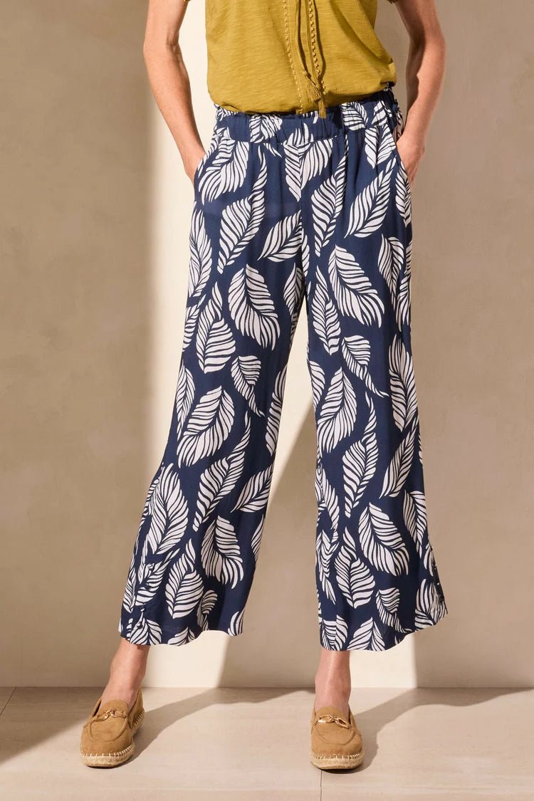 TR2156o Pull On Wide Leg Ankle Pant - kc clothing