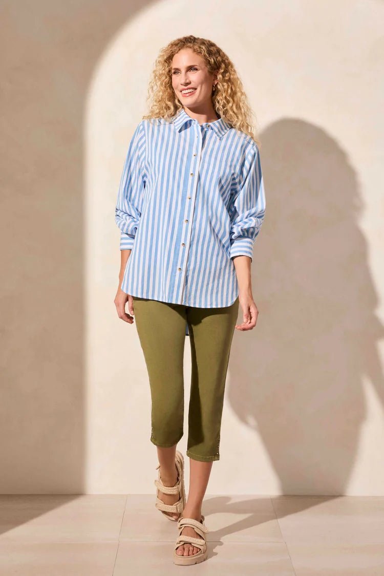 TR2198o L/S Button Front Shirt - kc clothing