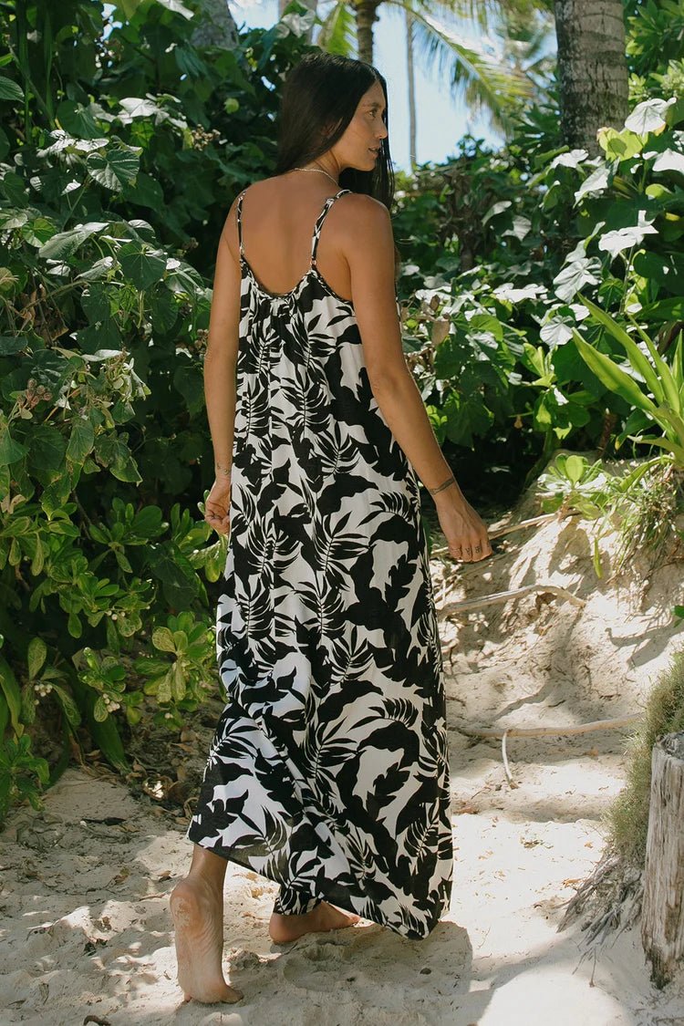 TR2204xx Maxi Dress W/Braid Detail - kc clothing