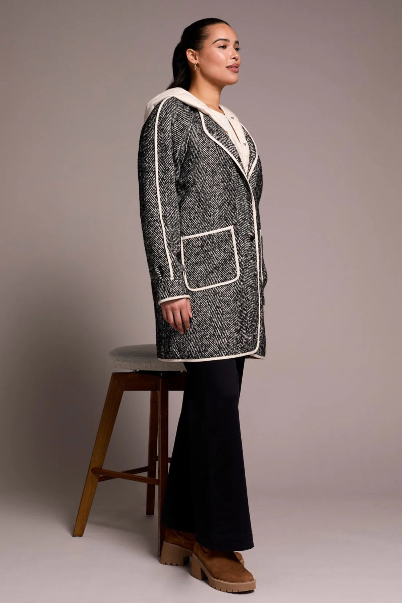 TR2331o Coat With Fooler Hood - kc clothing