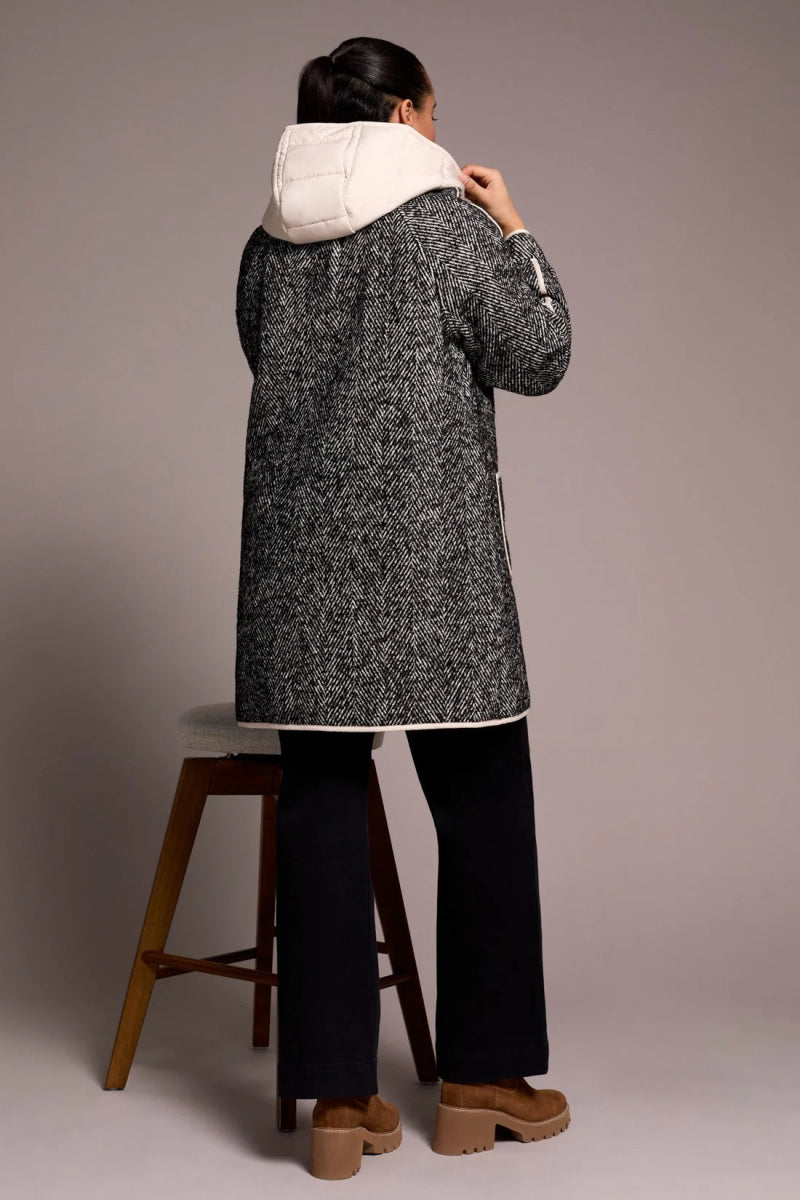 TR2331o Coat With Fooler Hood - kc clothing