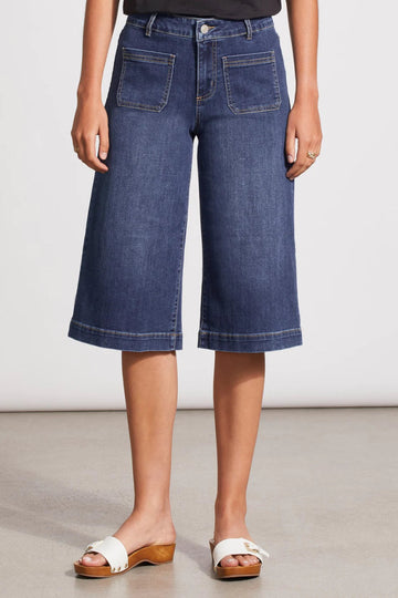 TR5363o Audrey Patch Pocket Capri - kc clothing