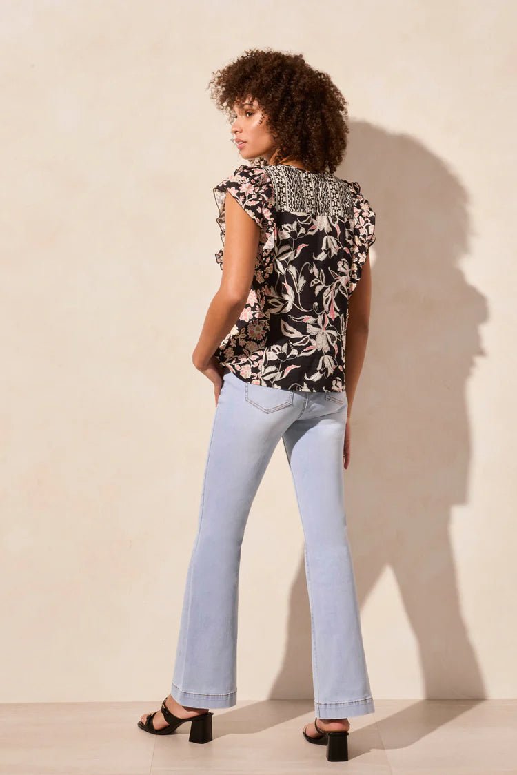TR5430o Mixed Print Blouse - kc clothing
