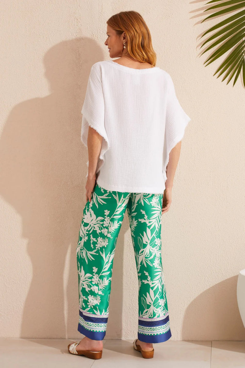 TR5471o Flowy Boarder Print Pant - kc clothing