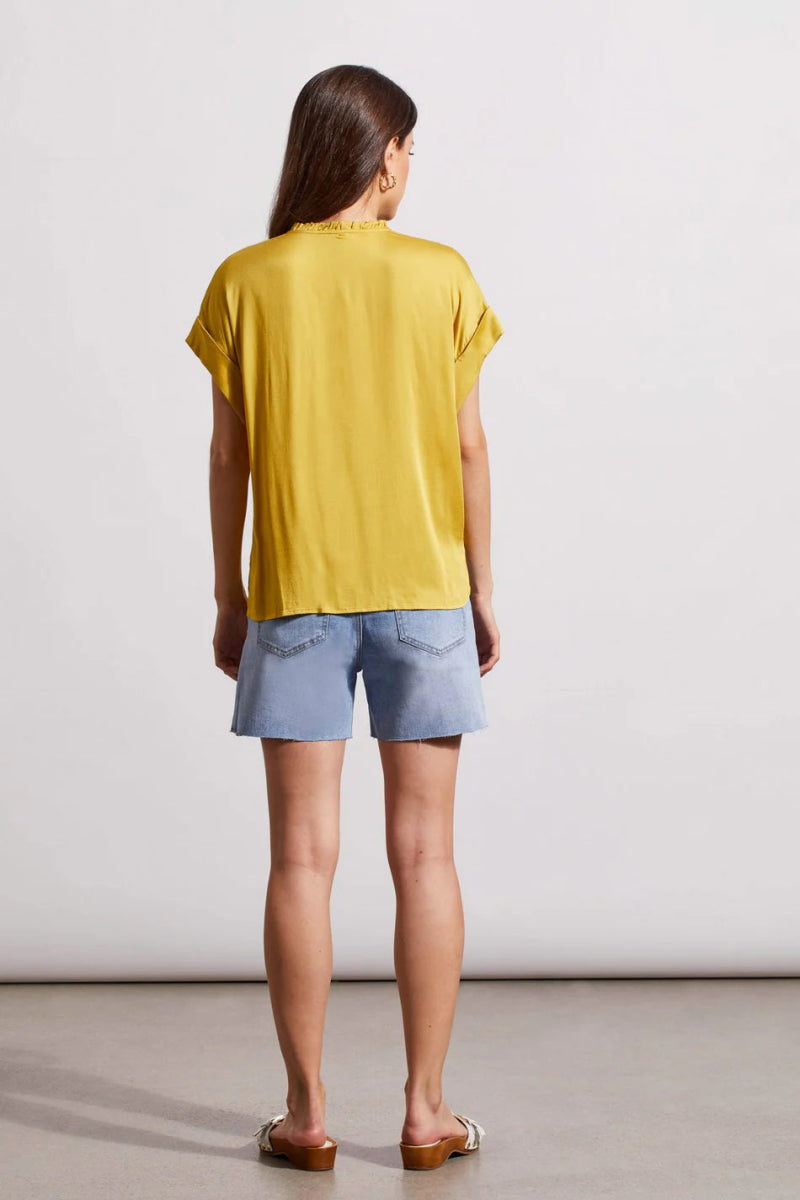 TR5483o Pleat Detail Blouse - kc clothing