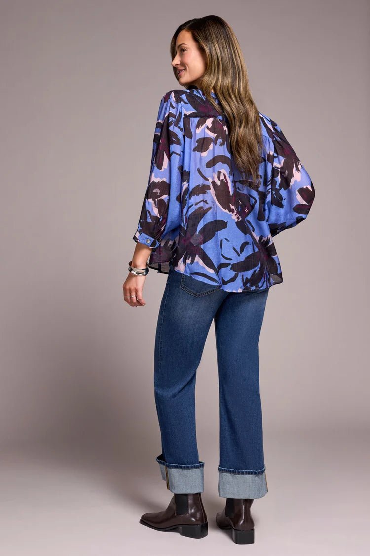 TR5539o Flowy Dolman Sleeve Blouse - kc clothing