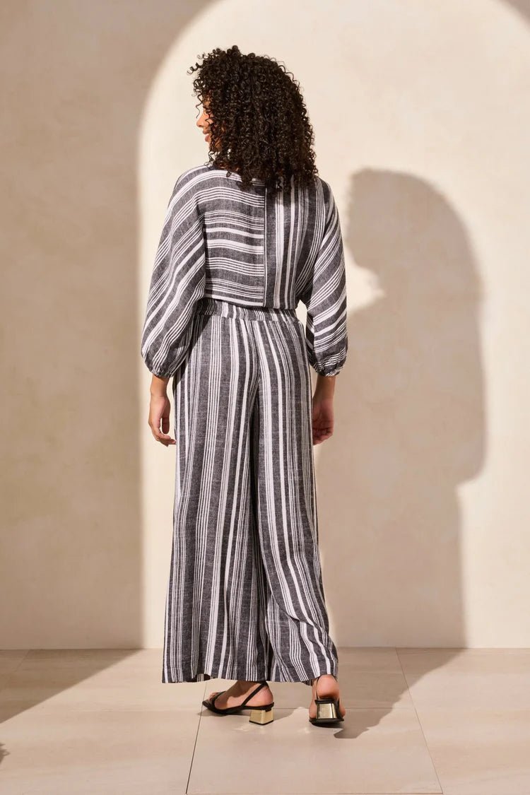 TR5735o Pull On Flowy Wide Leg Pants W/Pockets - kc clothing