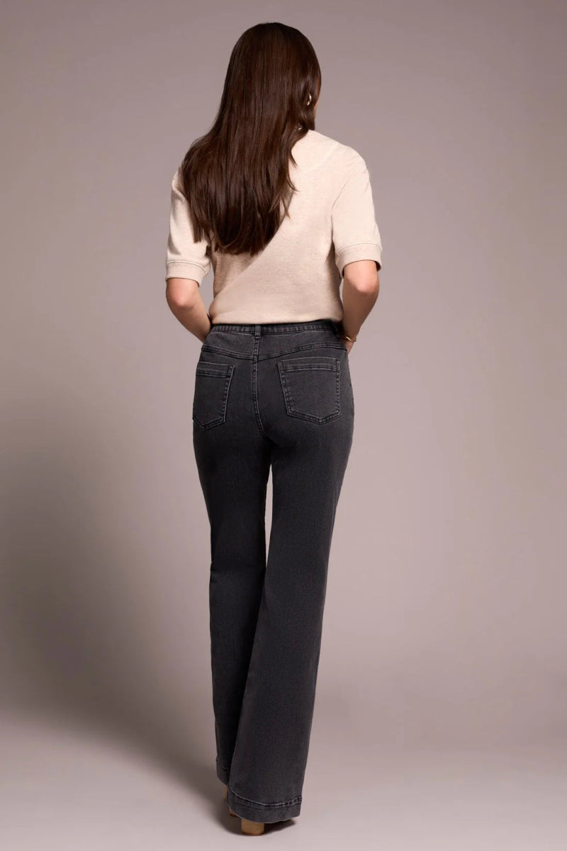 TR5860o Audrey Pul lOn Flare Jean - kc clothing