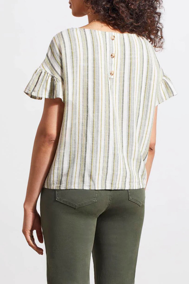 TR7710o Tie Front Blouse - kc clothing