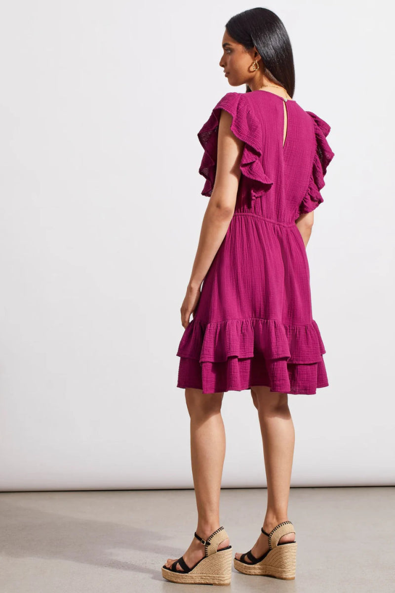 TR873o Frill Dress - kc clothing