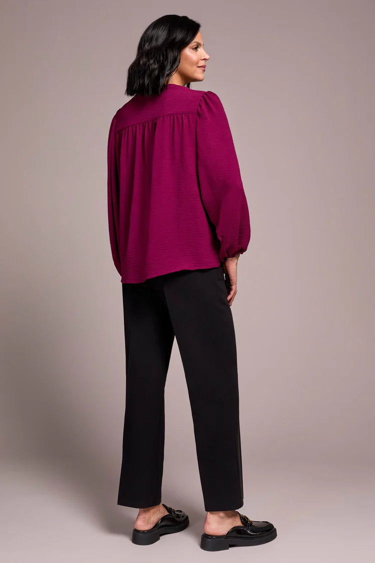 TR5971o L/S Blouse W/Folded Hem