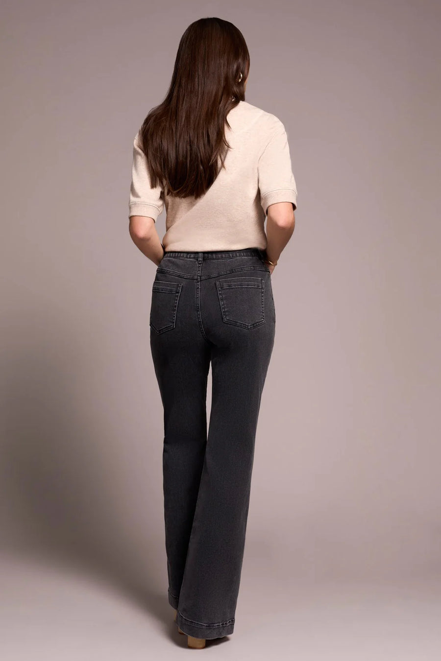 TR5860o Audrey Pul lOn Flare Jean