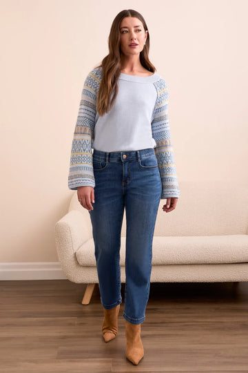 TR5887o Audry Hugging Straight Cut Jeans