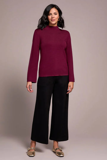 TR1921o Bell Sleeve Funnel Neck Sweater