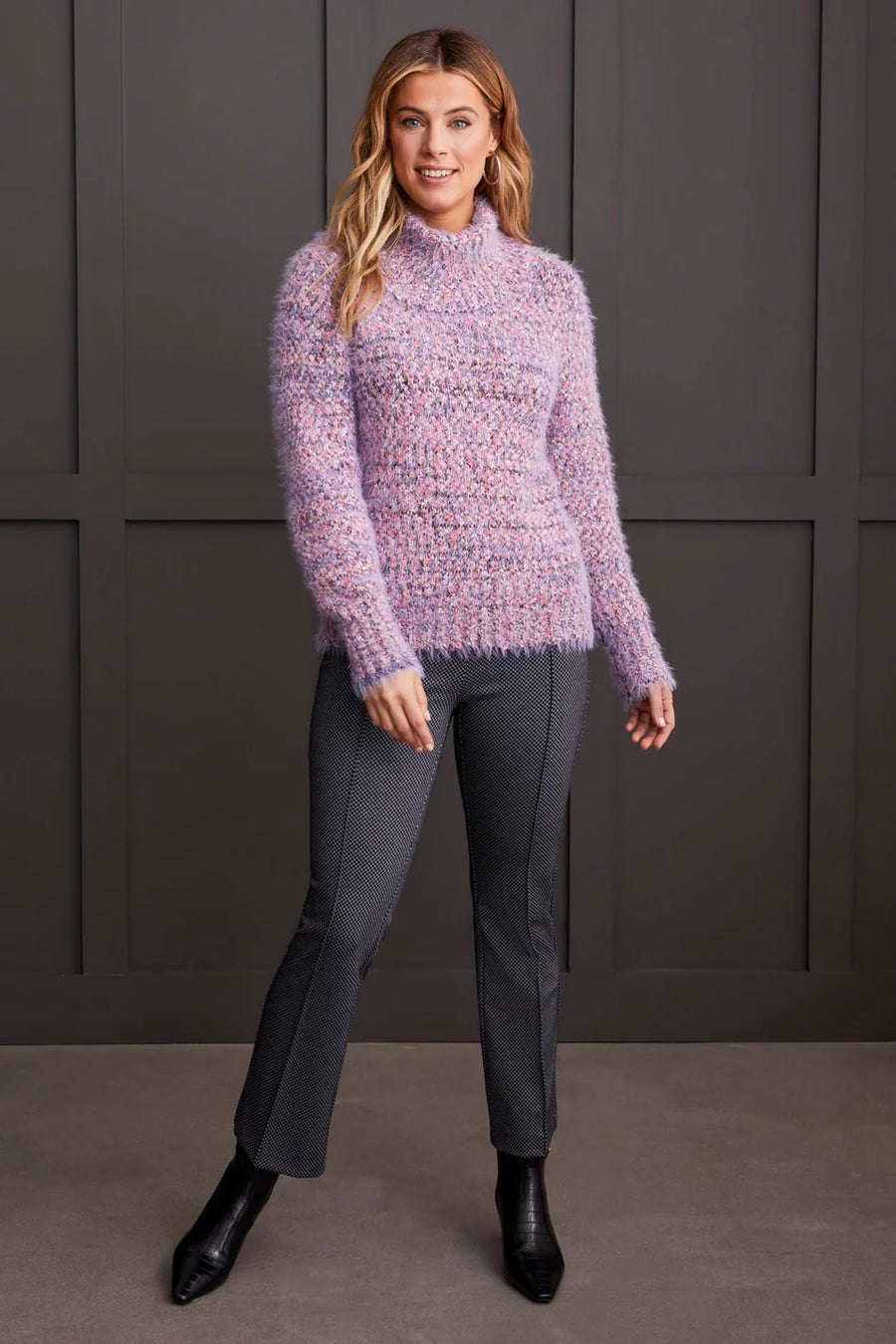 TR1898o Cowlneck Sweater