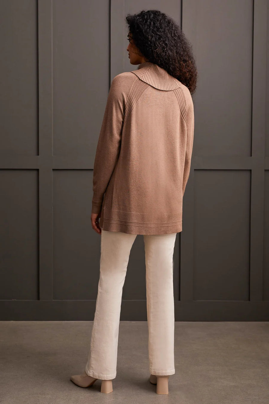 TR1923o L/S Cowl Neck Sweater