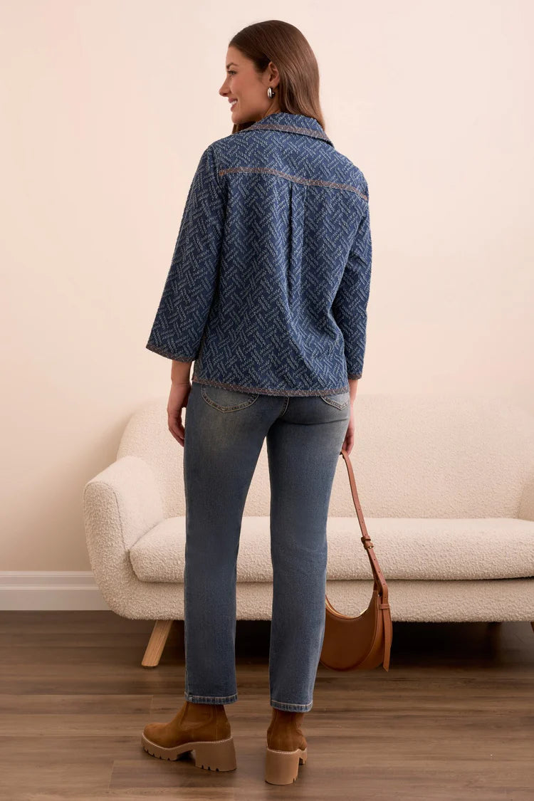 TR5437o Pop Over Blouse