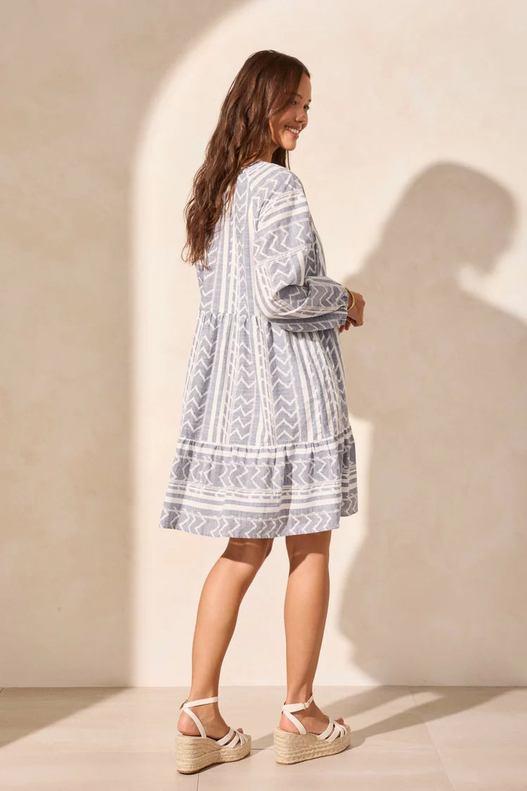 TR 5816o Lined Multi Cut Dress