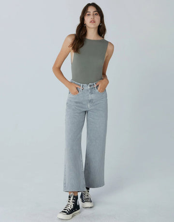 UN2000918 Noemi High Rise Wide Leg Crop - kc clothing